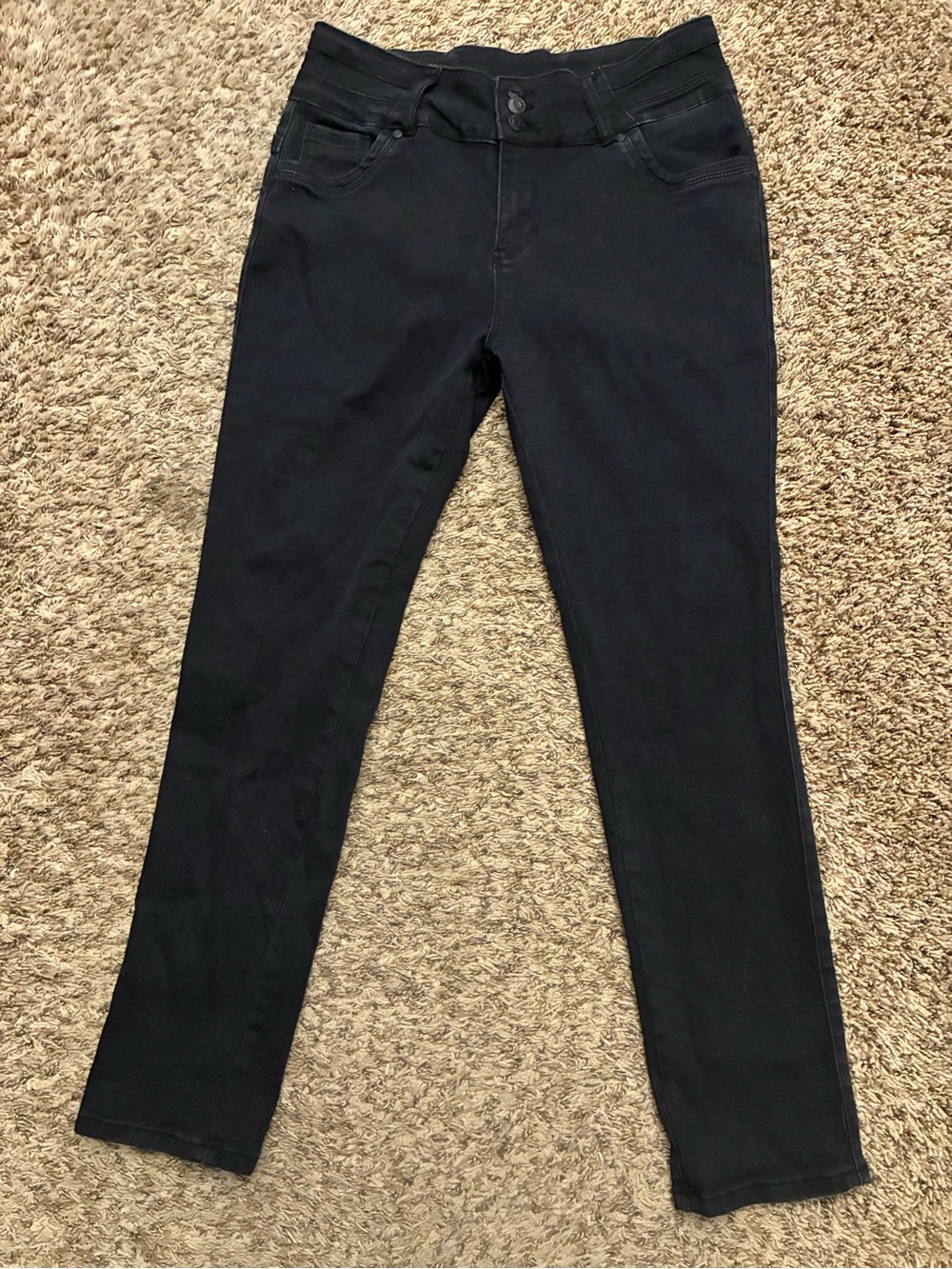Bamboo jeans black jeggings size 15 juniors jeggings